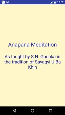 Anapana Meditation android App screenshot 3